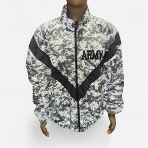 Vintage Us Army Reflective digital camo windbreaker jacket military large
